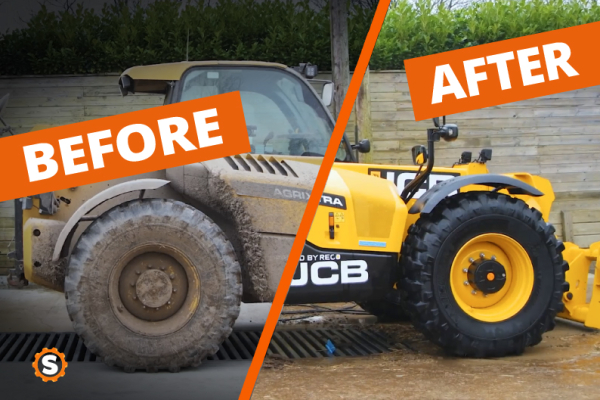 Äärimmäinen JCB 560 Telehandler Syväpuhdistus